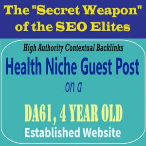 Share Premium SEO Guest Post on my DA60+ Health Blog with Dofollow backlink