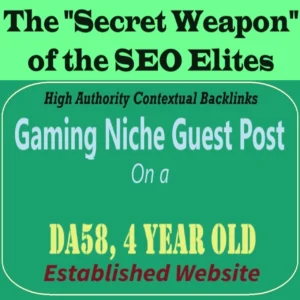 Premium SEO Guest Post on my DA50+ Gaming Blog with Dofollow backlink
